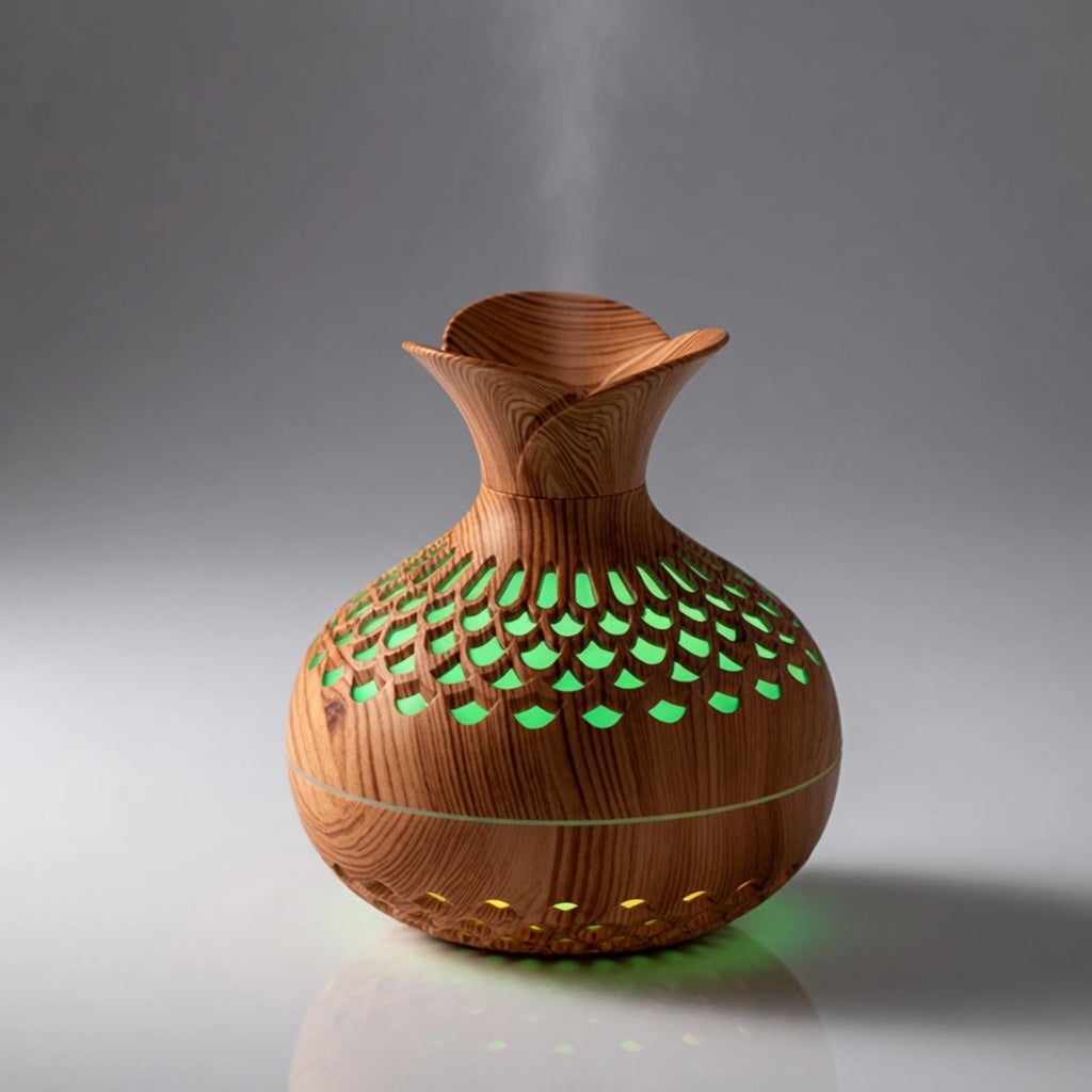 Wood Grain USB Humidifier for Dry Air Relief