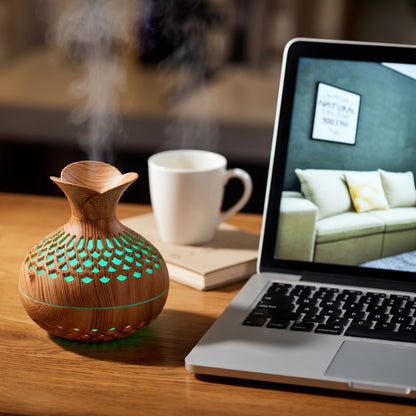 Wood Grain USB Humidifier for Dry Air Relief